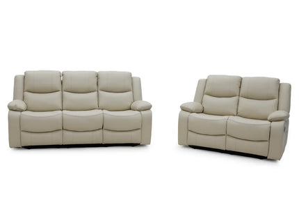 Gravity 3+2 Reclining Suite Beige with Drinks table