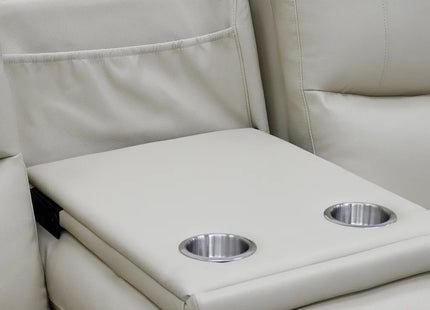Gravity 3+2 Reclining Suite Beige with Drinks table