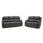 Gravity 3+2 Reclining Suite Dark Grey with Drinks table