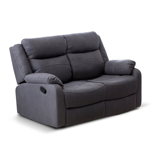 Jonas - 2 Seater Recliner Dark Grey