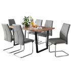 Kerry - Large Dark Oak Wood Effect Dining Table & Elba Chairs