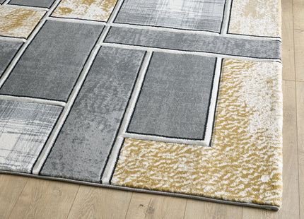 Lagos Grey Gold Rug - 160cm x 230cm