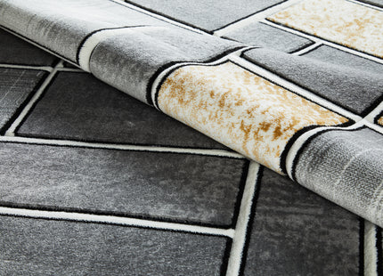 Lagos Grey Gold Rug - 120cm x 170cm