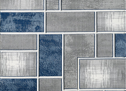 Lagos Grey Navy Rug - 160cm x 230cm