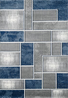 Lagos Grey Navy Rug - 160cm x 230cm