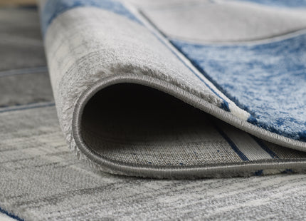 Lagos Grey Navy Rug - 160cm x 230cm