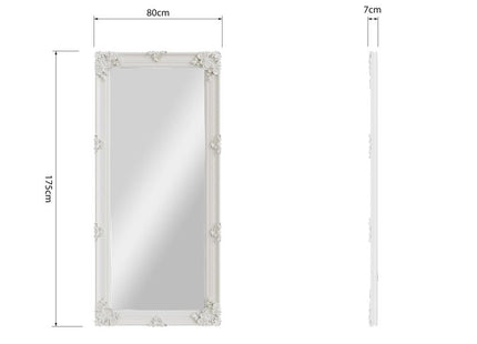 Mirror Collection - White Wooden Mirror