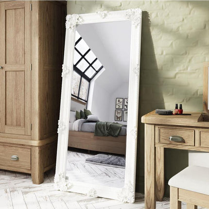 Mirror Collection - White Wooden Mirror