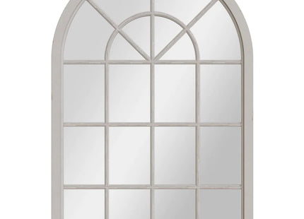Mirror Collection - Grey Small Arched Window Mirror