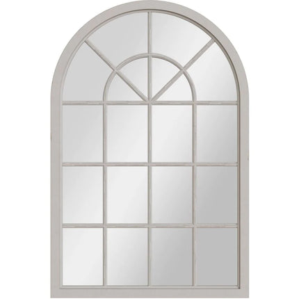 Mirror Collection - Grey Small Arched Window Mirror