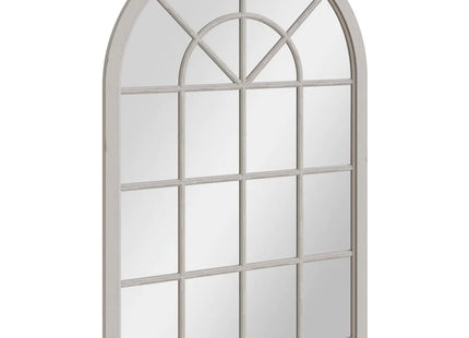 Mirror Collection - Grey Small Arched Window Mirror