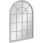 Mirror Collection - Grey Small Arched Window Mirror
