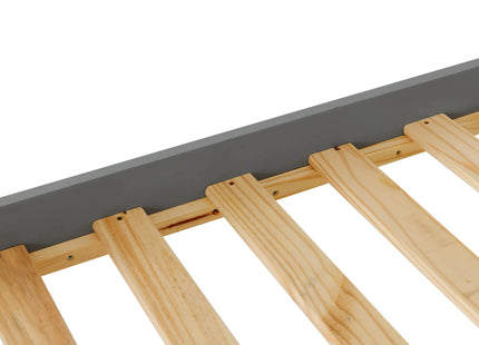 Oxford - Smokey Grey Double Bed Frame (4ft6)