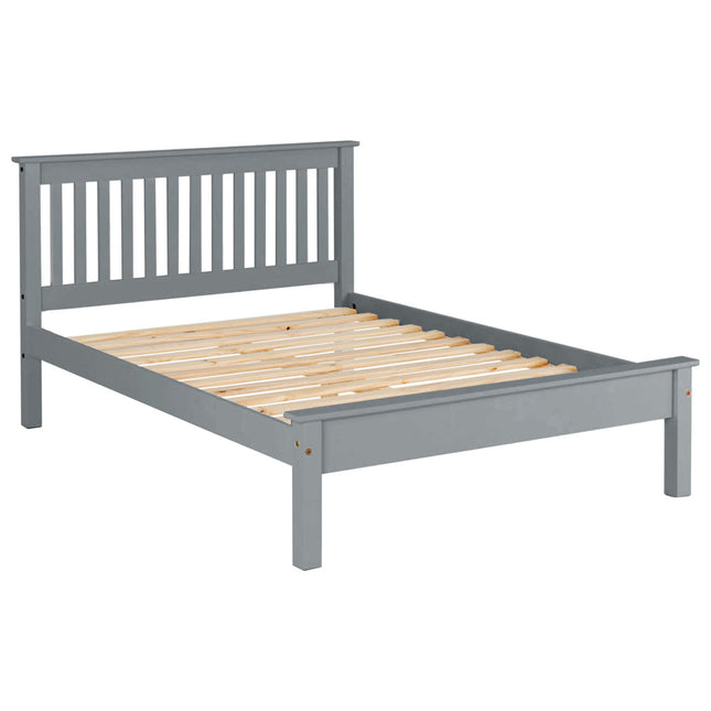 Oxford - Smokey Grey Small Double Bed Frame (4ft)