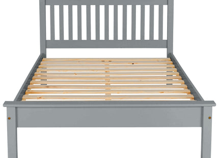 Oxford - Smokey Grey Double Bed Frame (4ft6)