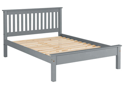 Oxford - Smokey Grey Double Bed Frame (4ft6)