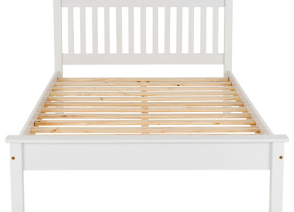Oxford - White Double Frame Bed & Mattress (4ft6)
