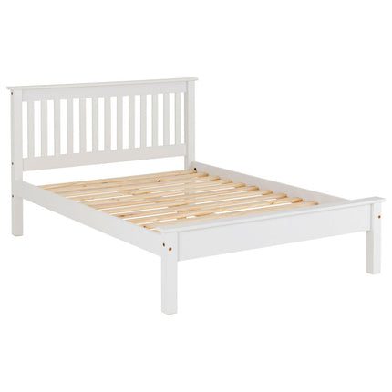 Oxford - White King Size Frame Bed & Mattress (5ft)