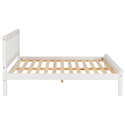 Oxford - White Small Double Frame Bed & Mattress (4ft)