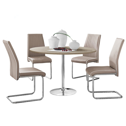 Jumbo Pod Sonoma Dining Table & 4 Cappuccino Elba Chairs