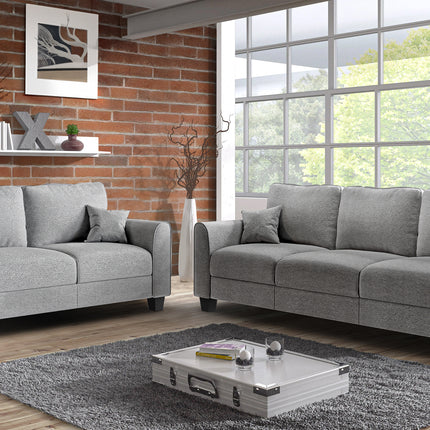 Pompeii 3+2 Grey Fabric Living Room Suite
