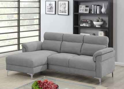Roxanne -  Light Grey Corner Sofa