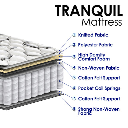 Tranquil Classic - Hybrid Small Double Mattress 4ft