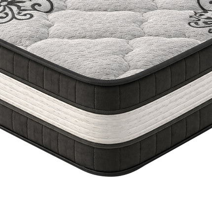 Ascot Grey - Hybrid Double Mattress 4ft6