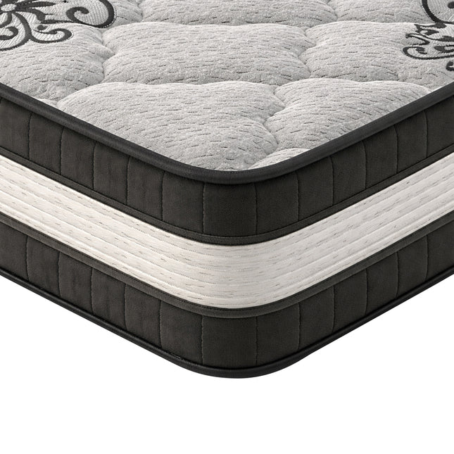 Ascot Grey - Hybrid Double Mattress 4ft6