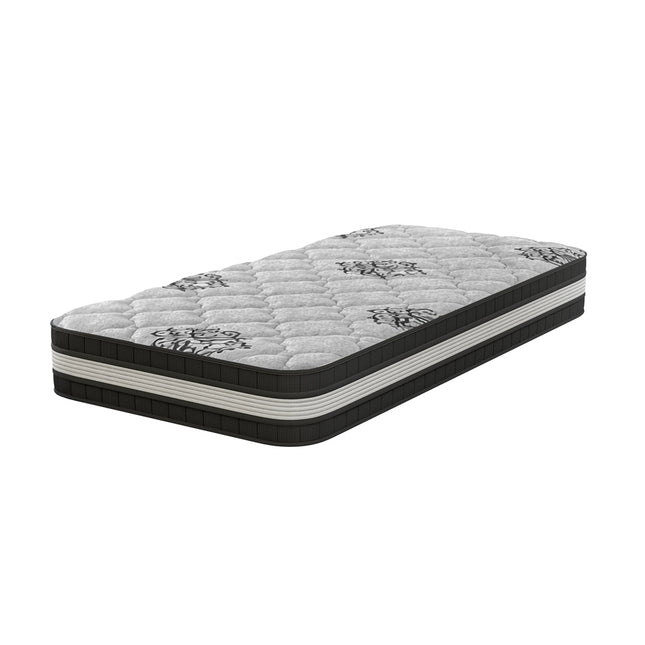 Ascot Grey - Hybrid Single Mattress 3ft