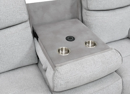 Asher - 3+2+1 Grey Electric Recliner Suite