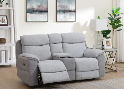 Asher - 3+2+1 Grey Electric Recliner Suite