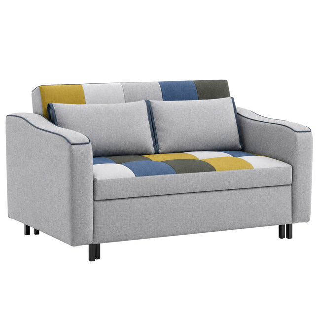Aspen Sofa Bed Mustard Patchwork