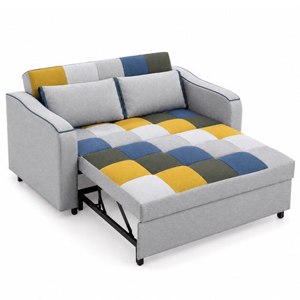 Aspen Sofa Bed Mustard Patchwork