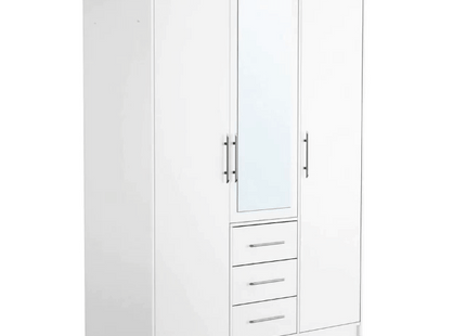Bali - 3 Door White Wardrobe