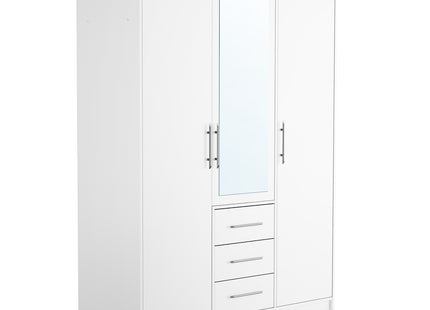 Bali - 3 Door White Wardrobe