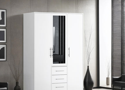 Bali - 3 Door White Wardrobe