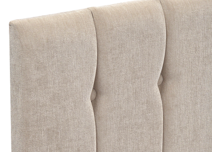 Bella - Upholstered Oyster Beige Ottoman Lift Up Storage Divan Base| 5ft King