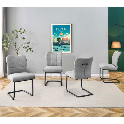 Bjorn - Grey Tweed Handle Back Dining Chair
