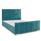 Brook - Vertical Lines Plush Velvet Divan Base | 4ft6 Double