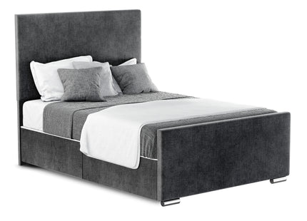 Brook - Chenille Black King Size Divan Base (5ft)