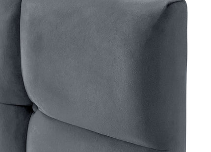 Plush Velvet - Cubed Buttoned Double Headboard (4ft6 )