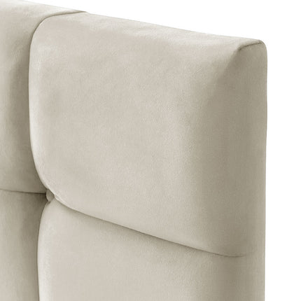 Plush Velvet - Cubed Buttoned Double Headboard (4ft6 )