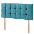 Plush Velvet - Cubed Buttoned Double Headboard (4ft6 )