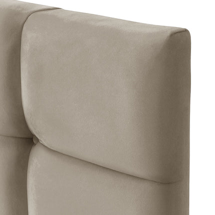 Plush Velvet - Cubed Buttoned Double Headboard (4ft6 )