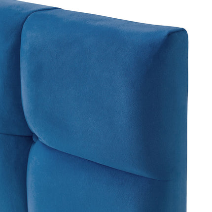 Plush Velvet - Cubed Buttoned Double Headboard (4ft6 )