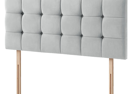 Plush Velvet - Cubed Buttoned Double Headboard (4ft6 )