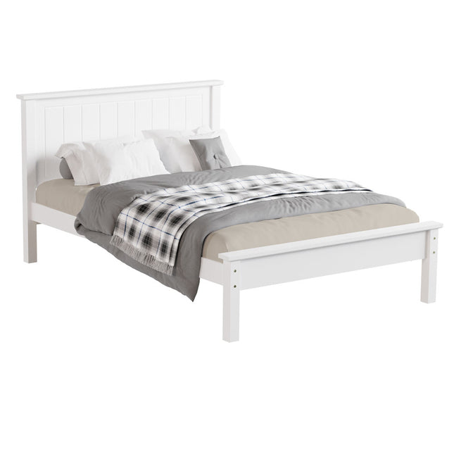 Chester - White Double Bed & Mattress ( 4ft6 )