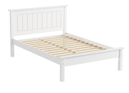Chester - White Double Bed & Mattress ( 4ft6 )
