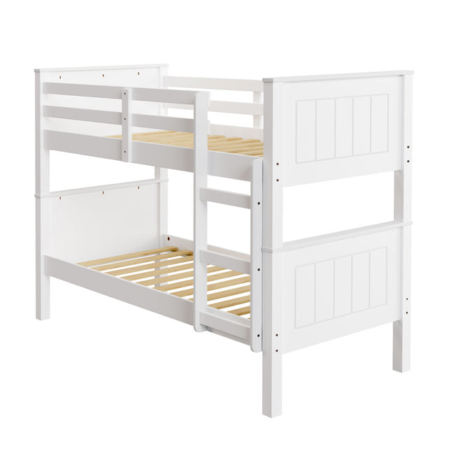Chester - White Single Bunk Bed & 2 Mattresses